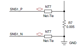 图7-6 Net Tie 放置样例